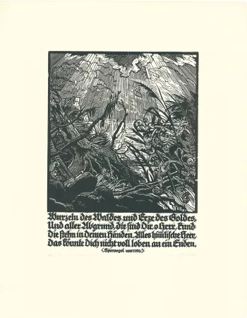 Woodcut Kätelhön - Wurzeln des Waldes...