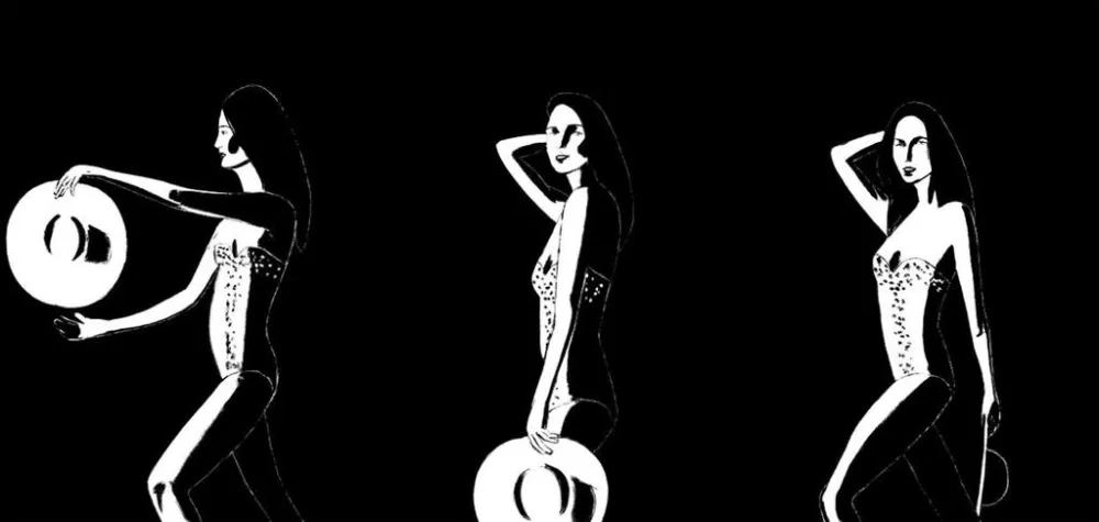 Screenprint Katz - Ariel Black & White