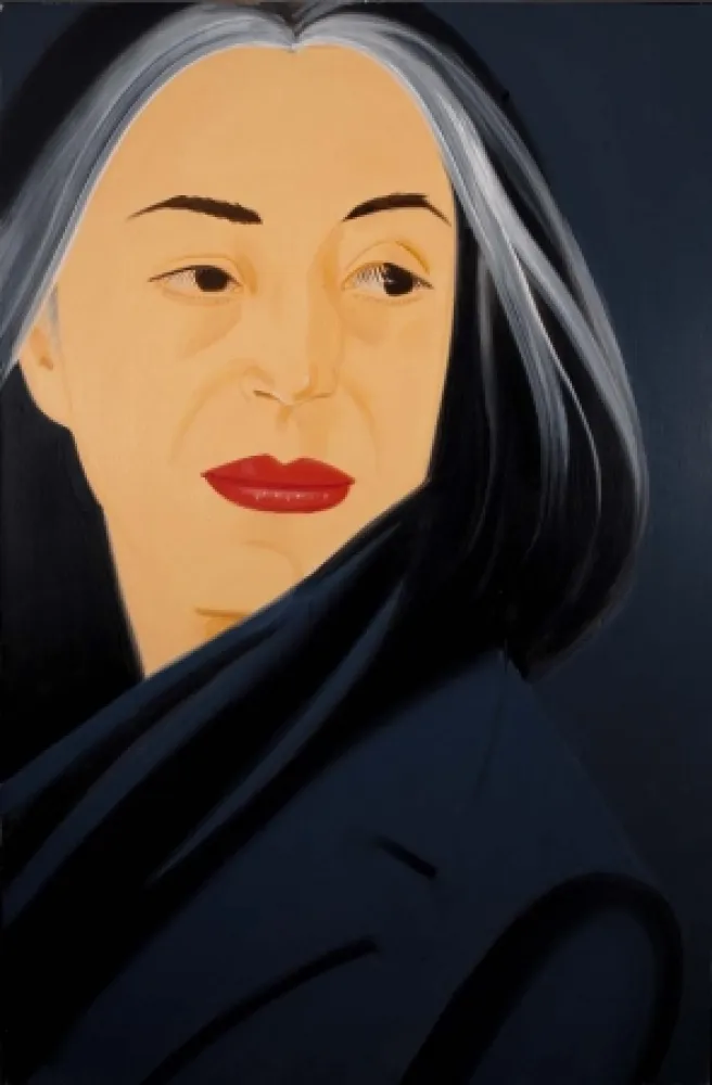 Screenprint Katz - Black Scarf