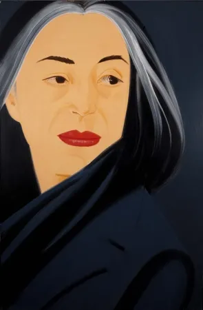 Screenprint Katz - Black Scarf