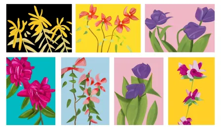 Screenprint Katz - Flowers Portfolio (2021)