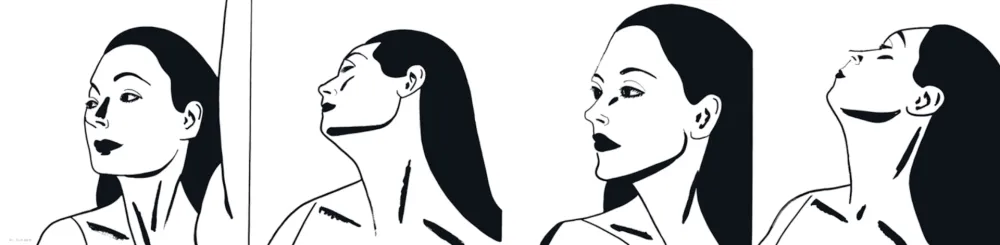 Aquatint Katz - Laura x4