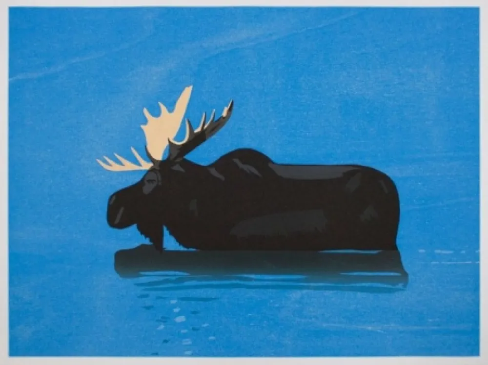 Woodcut Katz - Moose