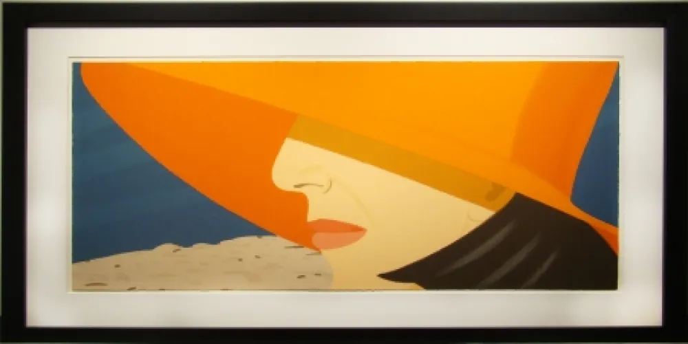 Screenprint Katz - Orange Hat