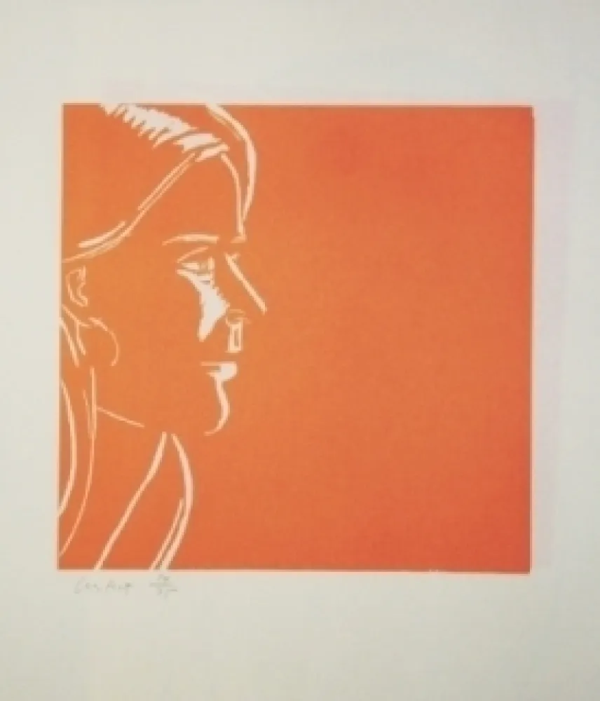 Woodcut Katz - Pink Kym