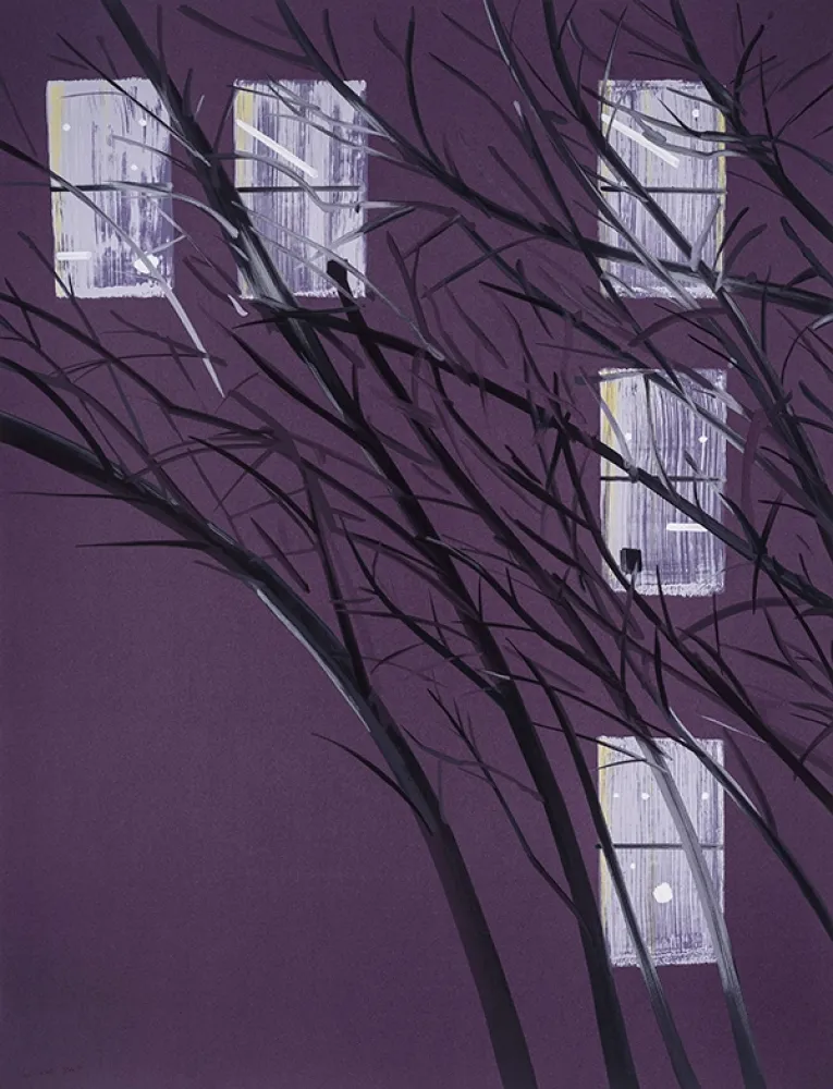 Screenprint Katz - Purple Wind
