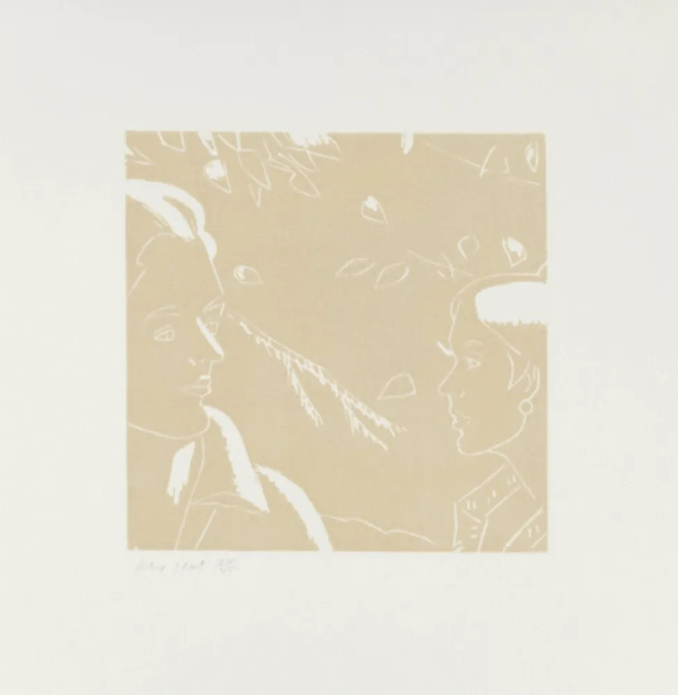 Woodcut Katz - Rackstraw and Peggy (from a Tremor in the Morning)