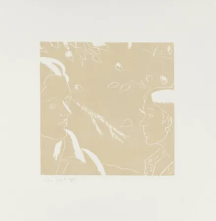 Woodcut Katz - Rackstraw and Peggy (from a Tremor in the Morning)