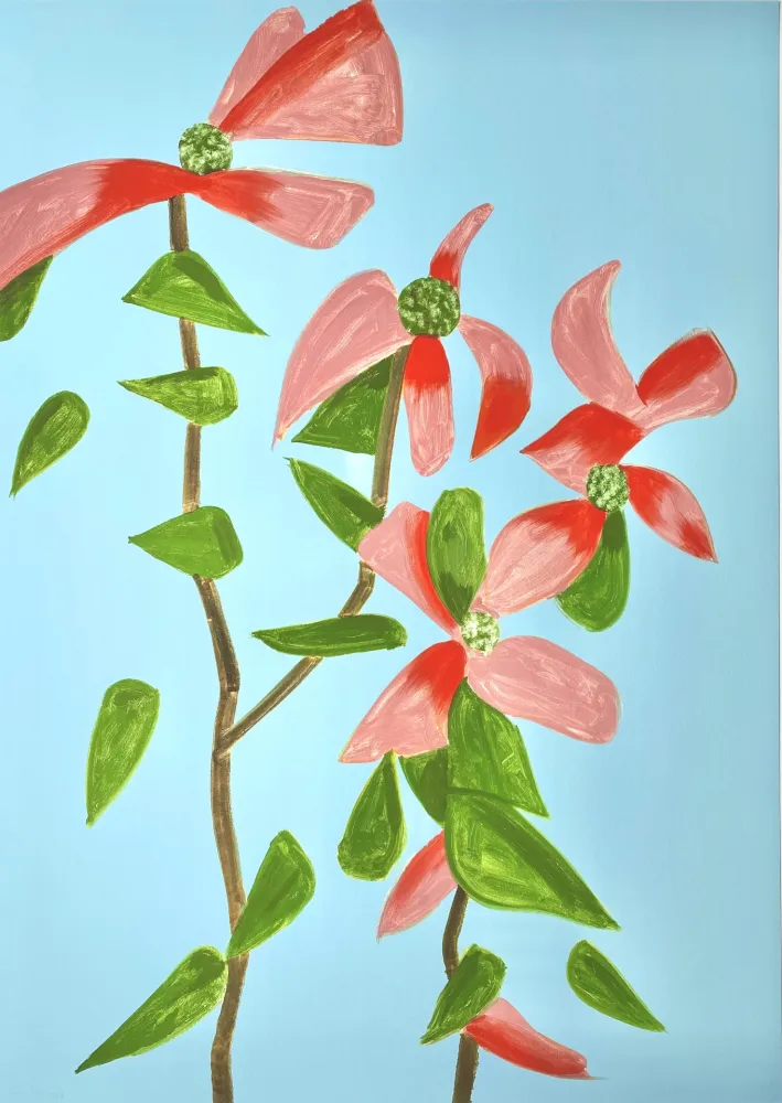 Screenprint Katz - Red Dogwood 2