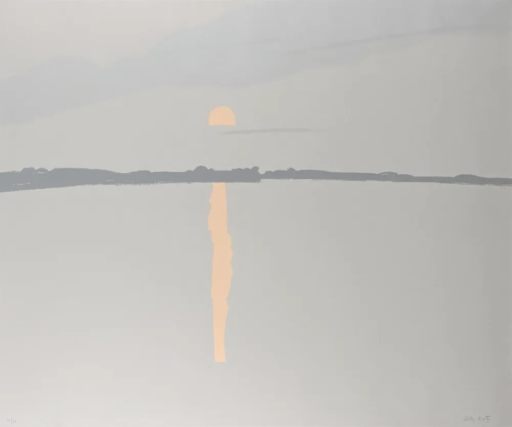 Screenprint Katz - Sunset, Lake Wesserunsett I