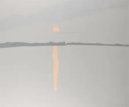 Screenprint Katz - Sunset, Lake Wesserunsett I