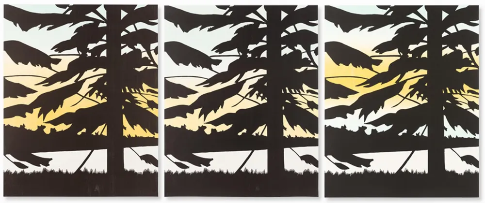 Woodcut Katz - Twilight 1, 2 & 3