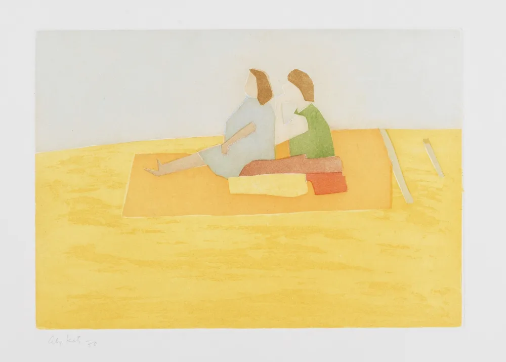 Aquatint Katz - Untitled (Flying Carpet)