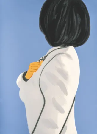 Lithograph Katz - Vivien in White Coat