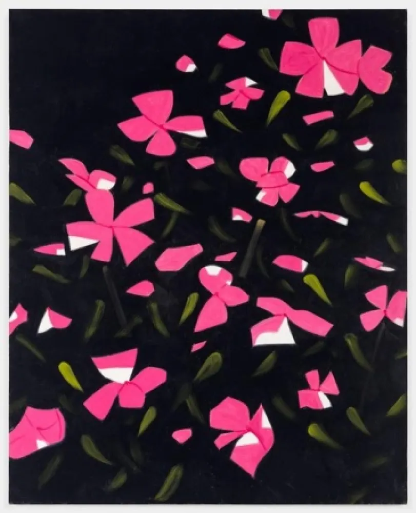 Screenprint Katz - White Impatiens