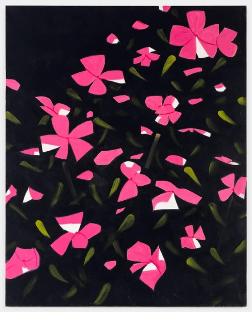 Screenprint Katz - White Impatiens