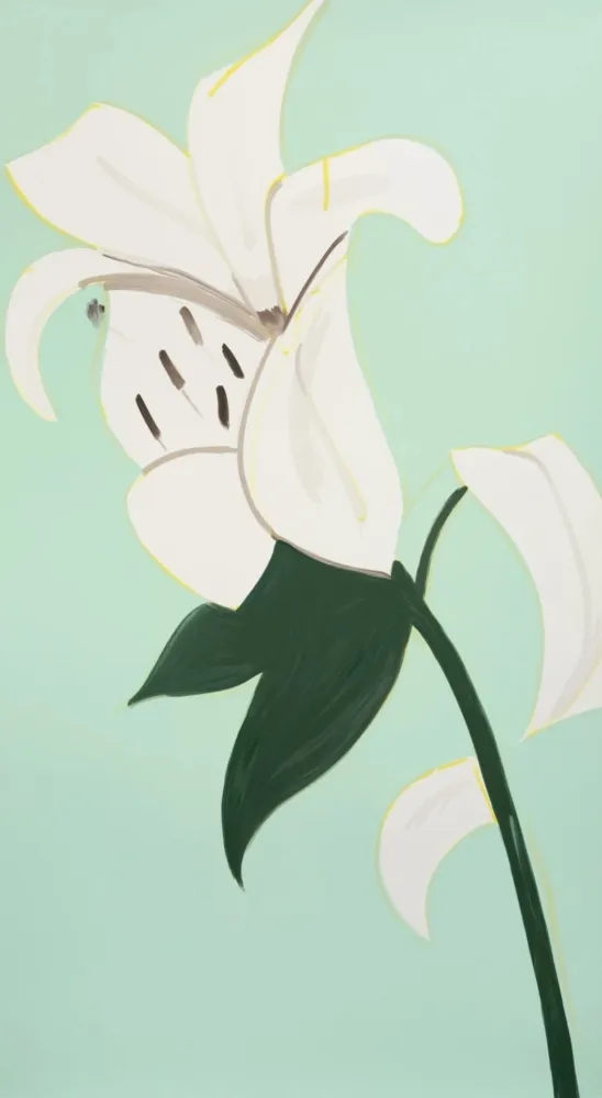 Screenprint Katz - White Lilies 3