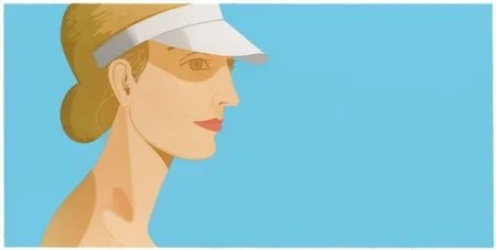 Etching And Aquatint Katz - White visor