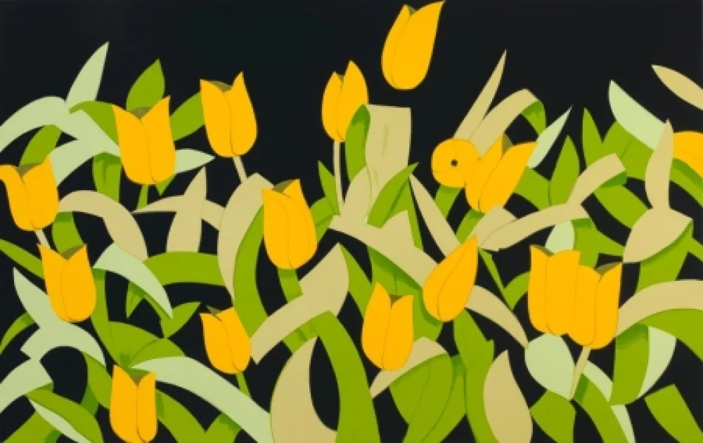Screenprint Katz - Yellow Tulips