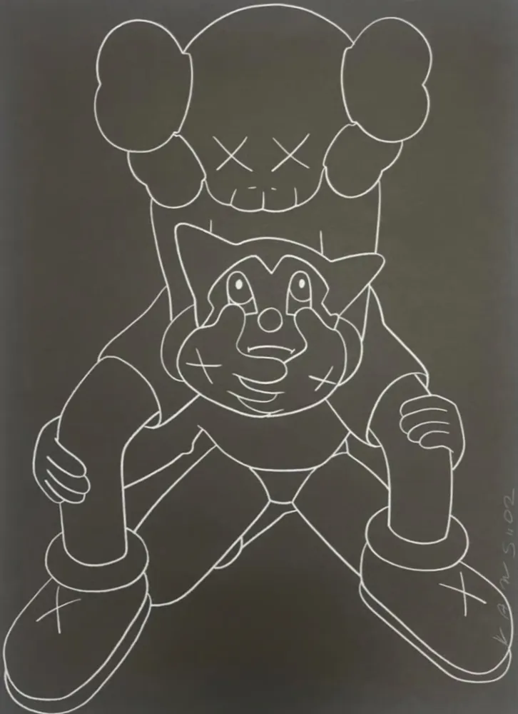 Screenprint Kaws - Companion vs Astroboy