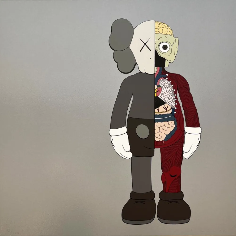 Screenprint Kaws - Dissected Companion (Brown)