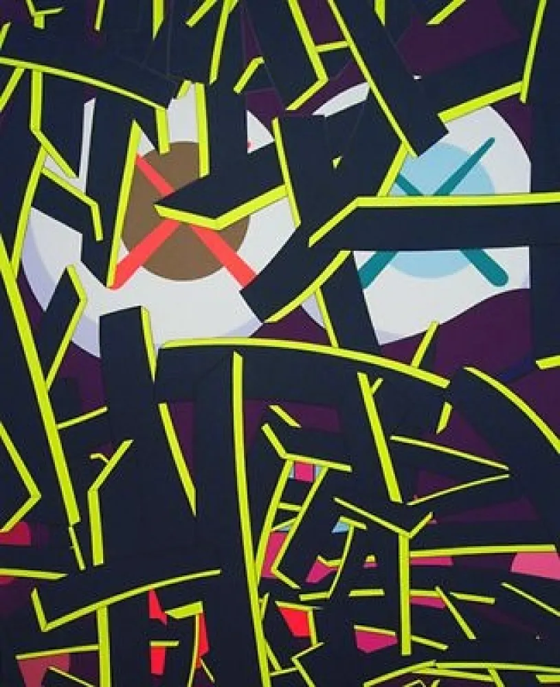 Screenprint Kaws - Paper Smile