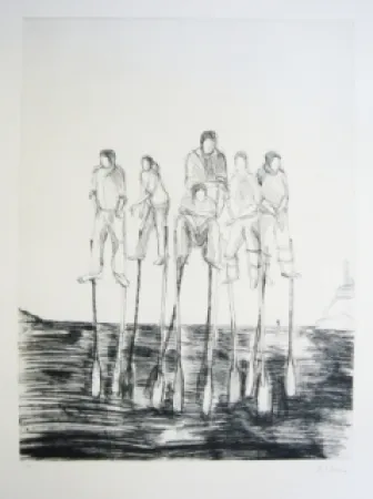 Lithograph Kcho - Pero de aqui