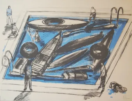 Lithograph Kcho -  Regresa vida mia que te espero 1