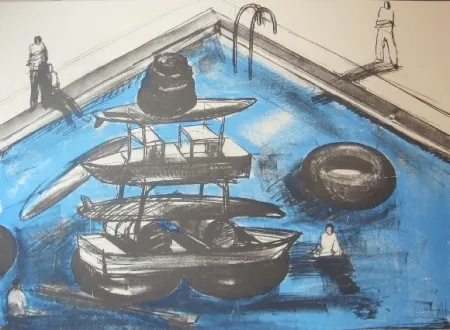 Lithograph Kcho -  Regresa vida mia que te espero 4