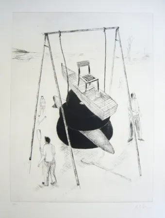 Etching And Aquatint Kcho - Sans titre 3