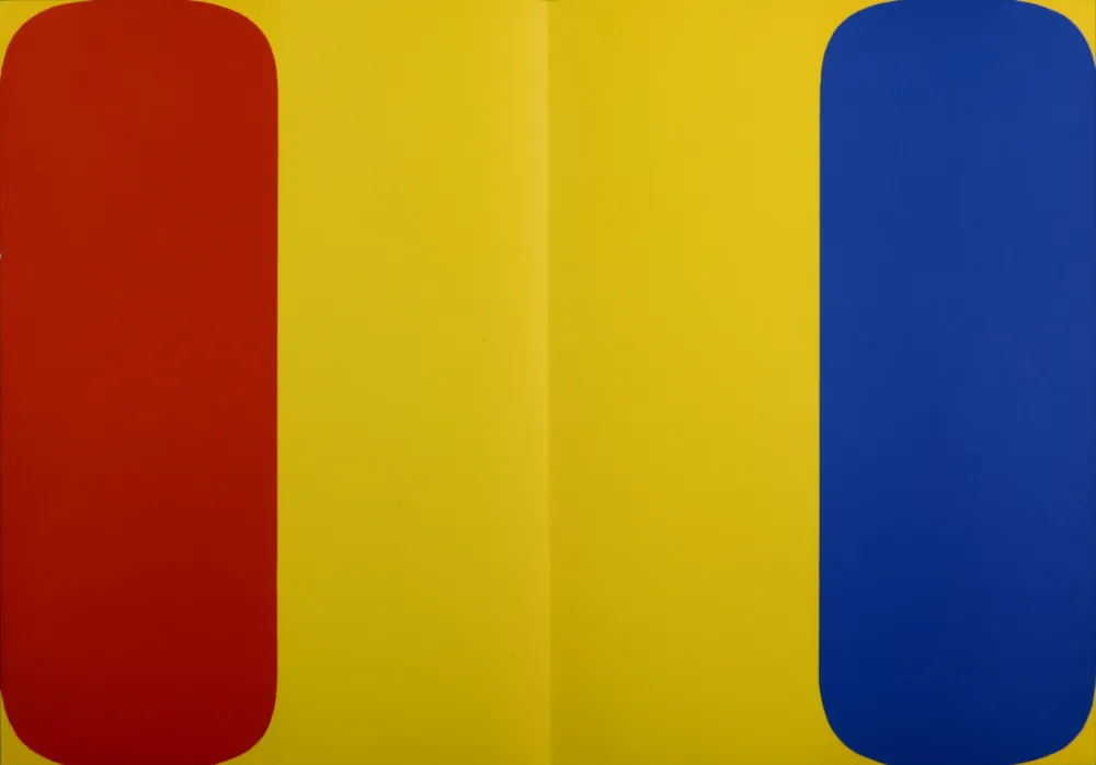 Lithograph Kelly - Abstract Composition (H), 1964