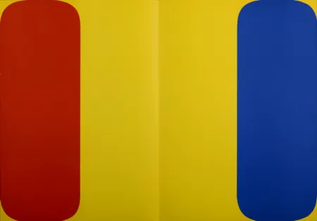 Lithograph Kelly - Abstract Composition (H), 1964