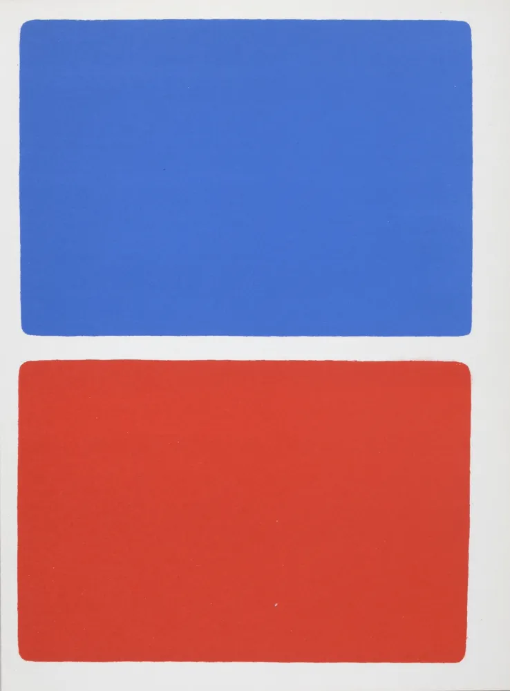 Lithograph Kelly - Composition, 1966