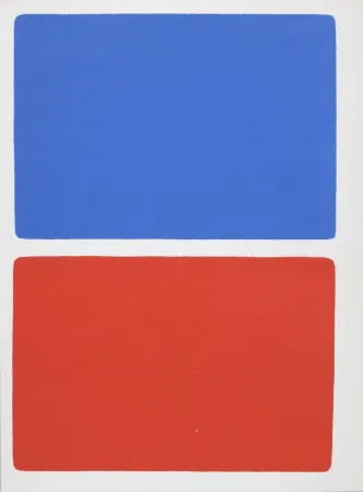 Lithograph Kelly - Composition, 1966