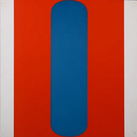 Screenprint Kelly - Red-Blue, 1967 - Very scarce!