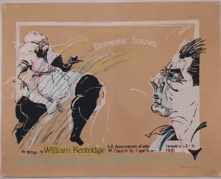 Screenprint Kentridge - Domestic Scenes