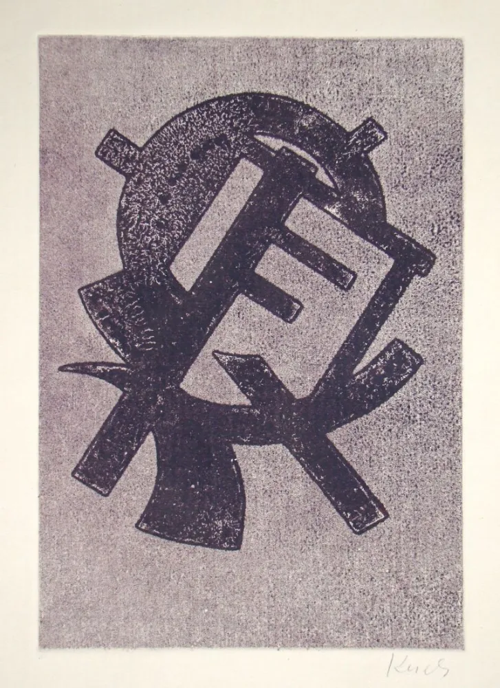 Aquatint Kerels - Composition pour Art Abstrait