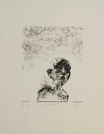Lithograph Kern - La langue verte