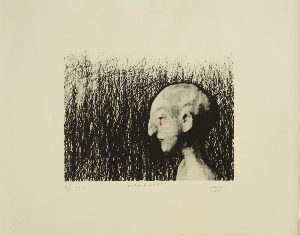Lithograph Kern - Le pleur rouge