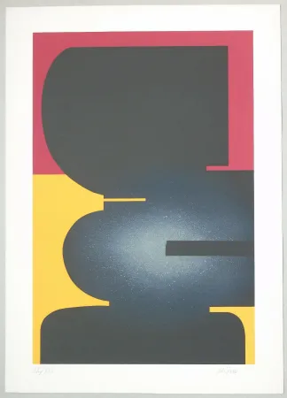 Lithograph Kijno - Composition