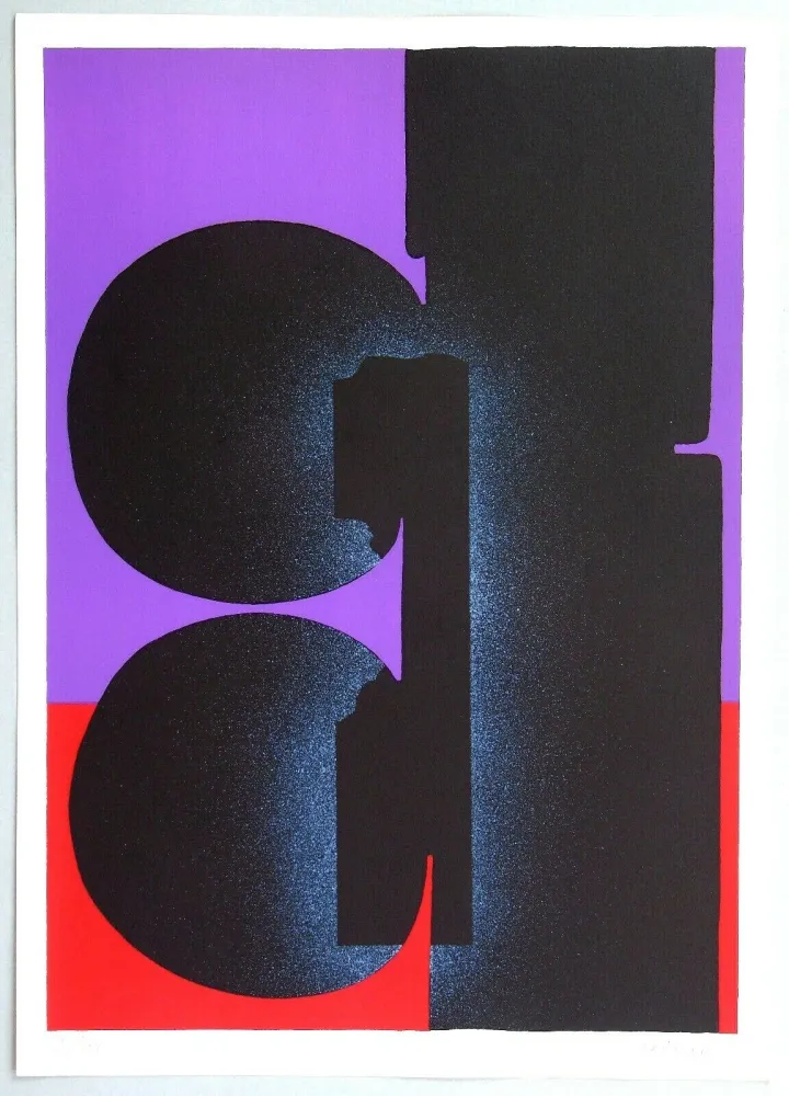 Lithograph Kijno - Hommage a Fellini