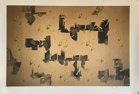 Lithograph Kim - Gouttes  circa 2008