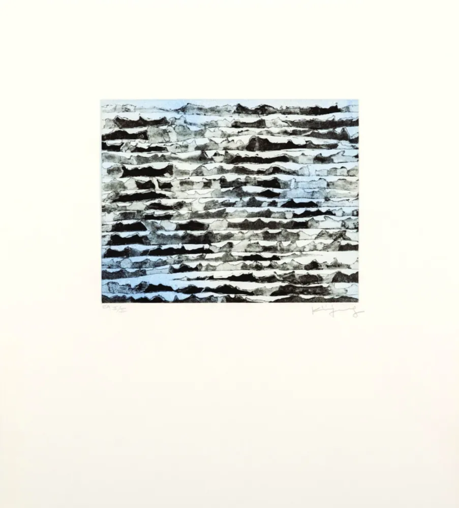 Engraving Kim - Nuit de la mer (bleu)