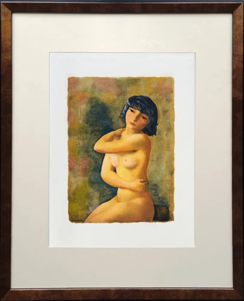 Lithograph Kisling - Gitane surprise (Gitane Surprise)