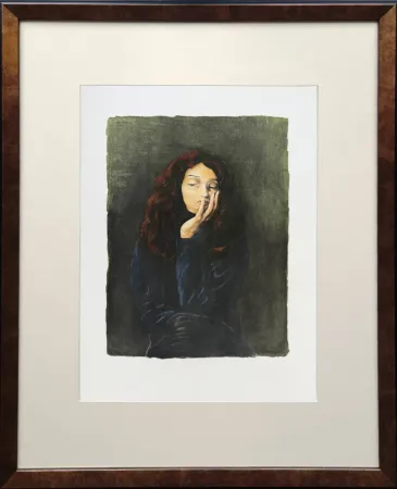 Lithograph Kisling - La belle clairvoyante (The Beautiful Clairvoyant)