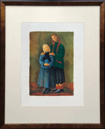 Lithograph Kisling - Les enfants inspirés (Inspired Children)