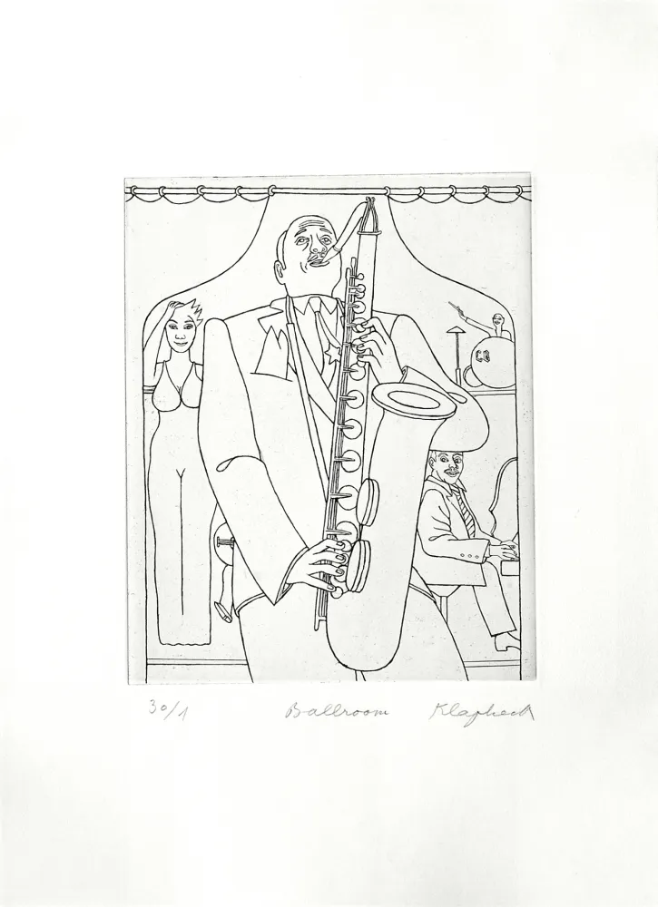 Etching Klapheck - Ballroom