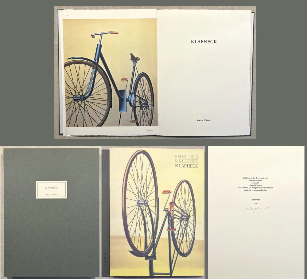 Illustrated Book Klapheck - DERRIÈRE LE MIROIR N°238. Mars 1980. TIRAGE DE LUXE SIGNÉ.