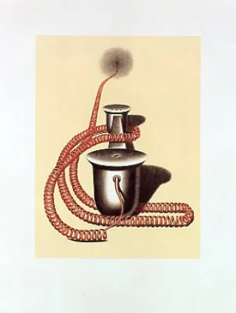 Lithograph Klapheck - Elu (L')