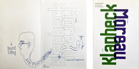 Illustrated Book Klapheck - KLAPHECK/MOREAU. Catalogue et beau dessin original de Klapheck (2008)